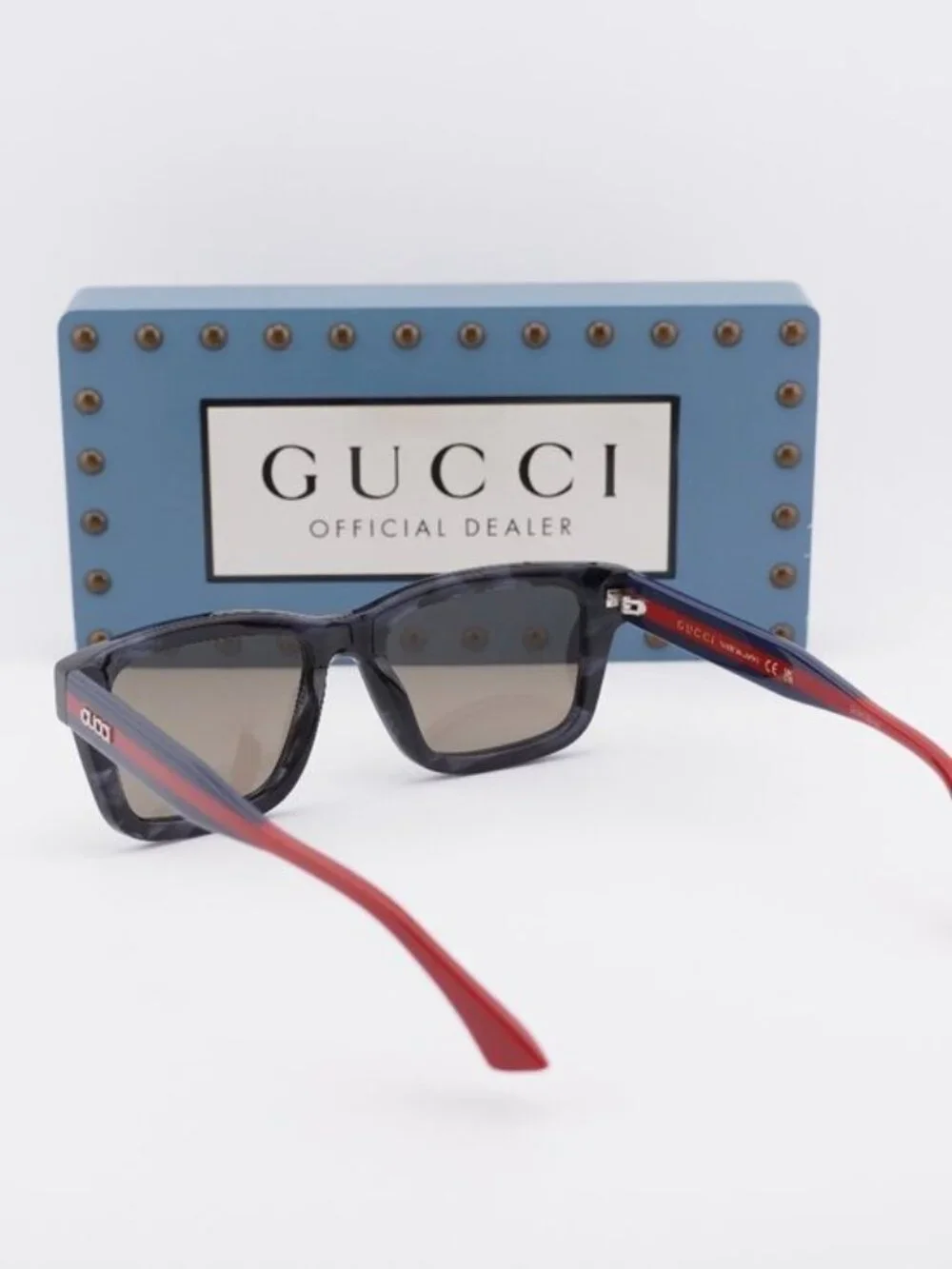 Gucci GG1869S 004 Square Sunglasses - Grey Havana / Brown